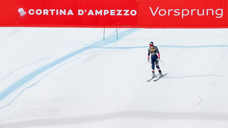 Vonn konnte immerhin selbst ins Ziel fahren.
