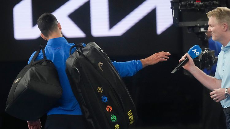 Novak Djokovic hatte keine Lust auf Gespräche auf dem Spielfeld.