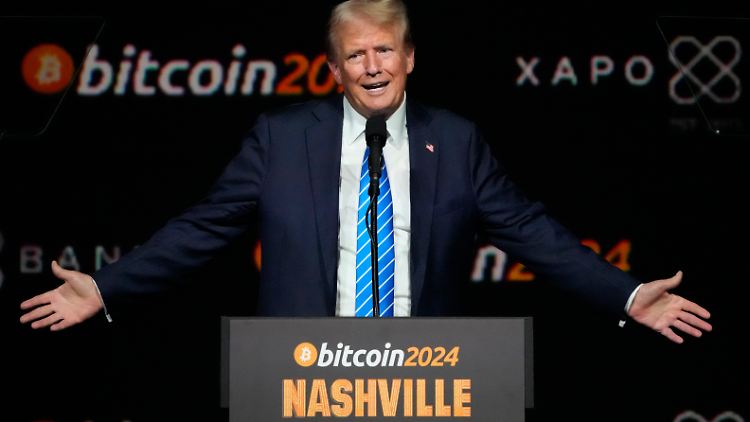 Trump hat sich selbst schon zum "Bitcoin-Präsidenten" erklärt. 