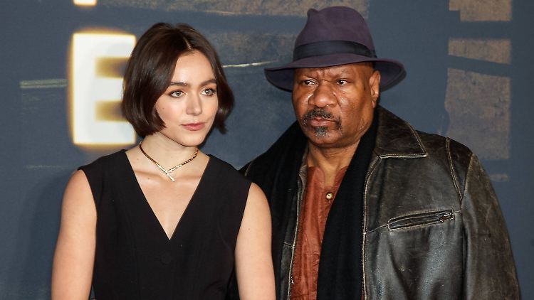 Luise "Luiii" Großmann und Ving Rhames bei der Europapremiere in der Kulturbrauerei in Berlin."Uppercut" startet am 23. Januar in den deutschen Kinos und Ende Februar in den USA. 