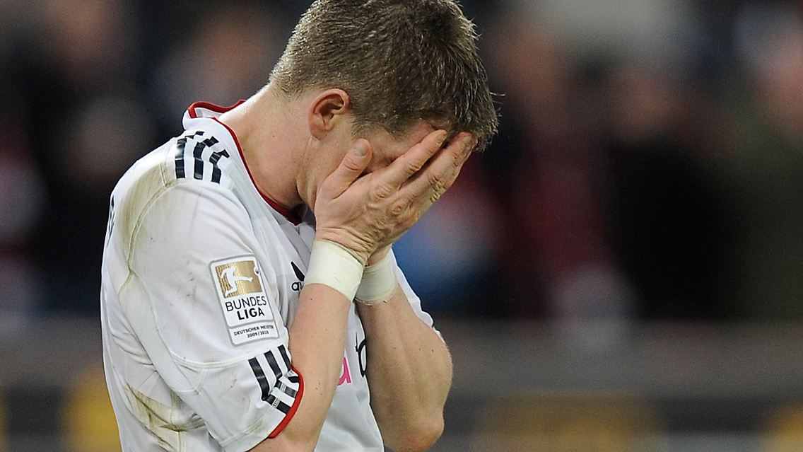 Wenig begeistert: Bastian Schweinsteiger nach dem Spiel in Köln.