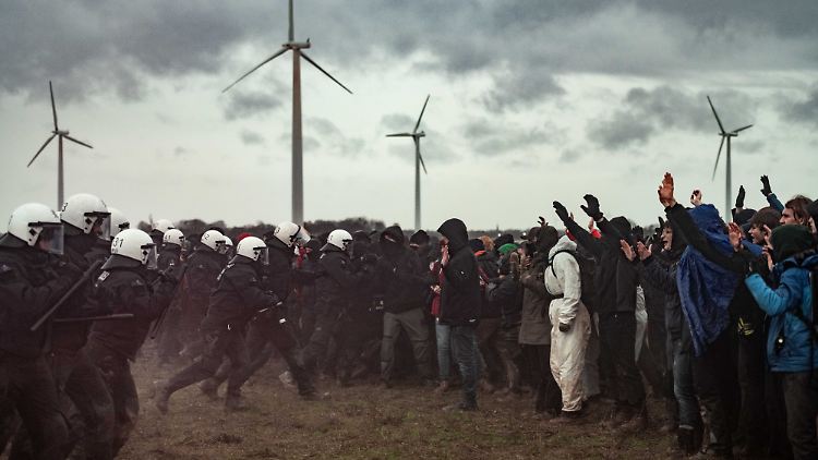 Im Januar 2023 protestierten Tausende in Lützerath.