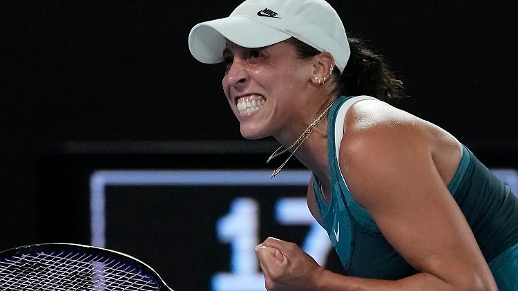 Madison Keys freut sich wie Bolle.