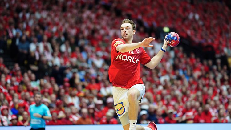Mathias Gidsel hatte keinen Spaß am Spiel gegen die Schweiz.
