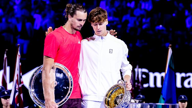 Alexander Zverev verlor das Finale der Australian Open gegen Jannik Sinner.