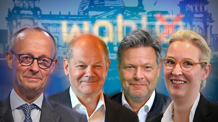 Treffen Merz, Scholz, Habeck und Weidel bei RTL, ntv und "Stern" aufeinander?