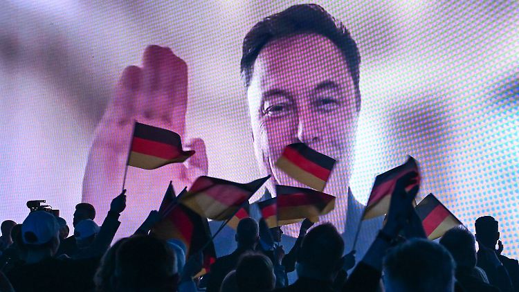 Musk war auf einer AfD-Veranstaltung digital zugeschaltet worden.