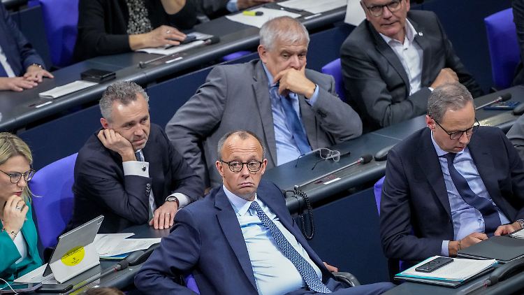 Der CDU-Bundesvorsitzende Friedrich Merz nach der Abstimmung. 