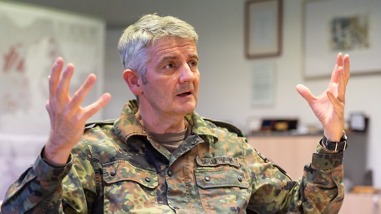 General Sollfrank hat "die klare Absicht und den klaren Willen, unser Land gegen jegliche Art von Aggression zu verteidigen".