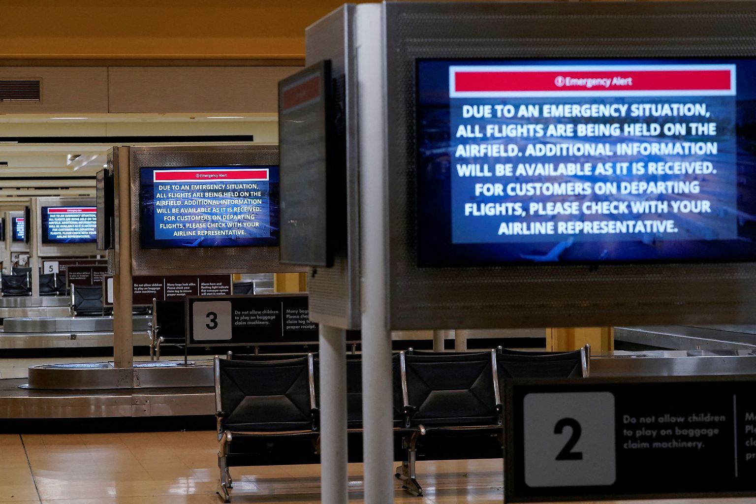 Auf dem Ronald Reagan Washington National Airport nahe der US-Hauptstadt geht nichts mehr.
