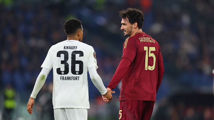 Mats Hummels und die AS Rom waren an diesem Abend zu stark für Eintracht Frankfurt.