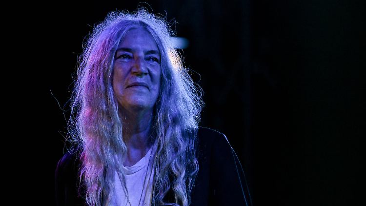 Patti Smith bei einem Auftritt in Rom im September 2024.