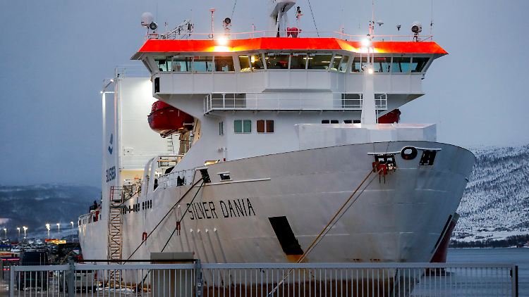 Die "Silver Dania" liegt derzeit im nordnorwegischen Tromsø vor Anker. 