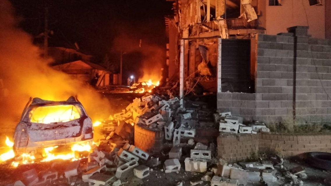 An verschiedenen Orten in der Stadt brachen Brände aus.