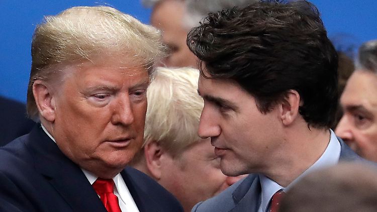 Trump und Trudeau - die nachbarschaftliche Beziehung ihrer Länder leidet derzeit.