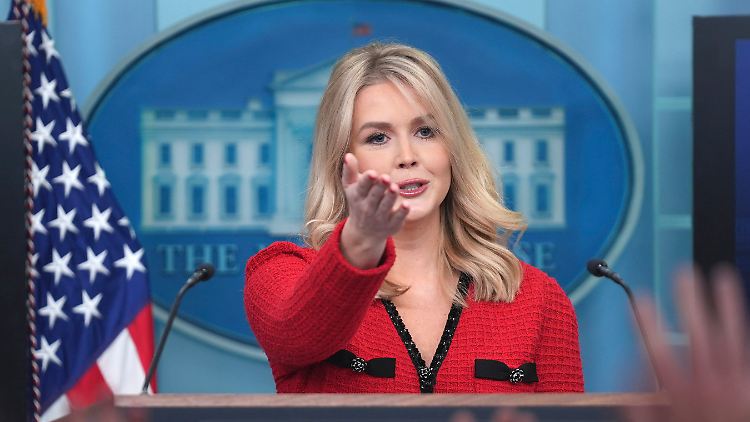 Karoline Leavitt gehörte schon in Trumps erster Amtszeit zu seinem Presseteam.