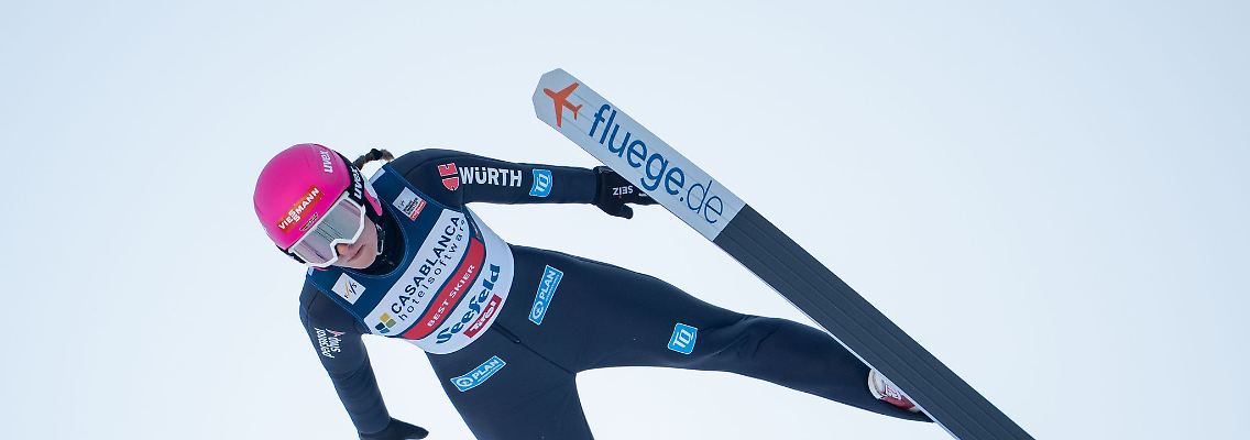 Nathalie Armbruster sichert sich den nächsten Sieg.