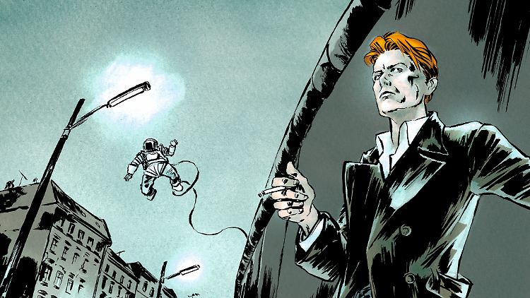 David Bowie an der Mauer - ausgerechnet in West-Berlin fand er Freiheit.