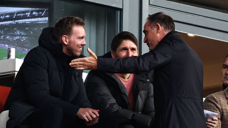 Nagelsmann und Mintzlaff waren mal Kollegen.