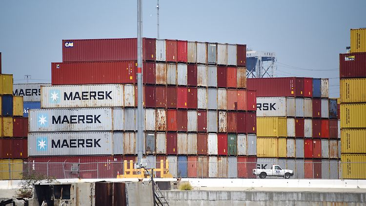 Mehr rein als raus: In Los Angeles befindet sich der größte Containerhafen der USA.