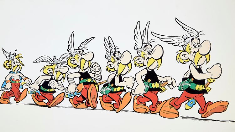 Bis zur zeichnerischen Perfektion: die Entwicklung von Asterix.