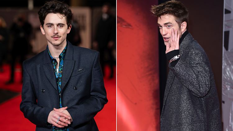Beehren die Berlinale: Timothee Chalamet und Robert Pattinson (v.l.).
