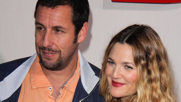 Der Auserwählte: Drew Barrymore 2014 mit Adam Sandler.
