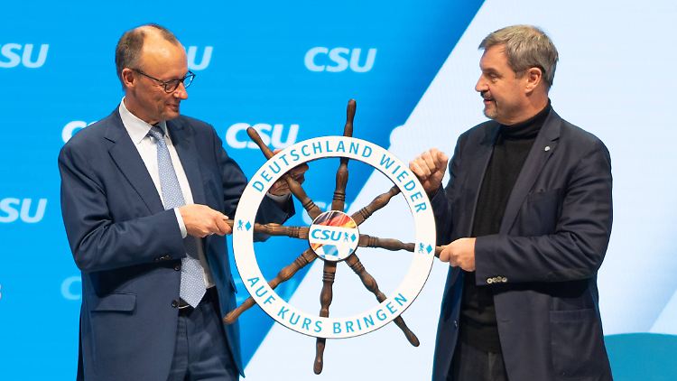 Gemeinsam am Steuer? Friedrich Merz (links) und Markus Söder.