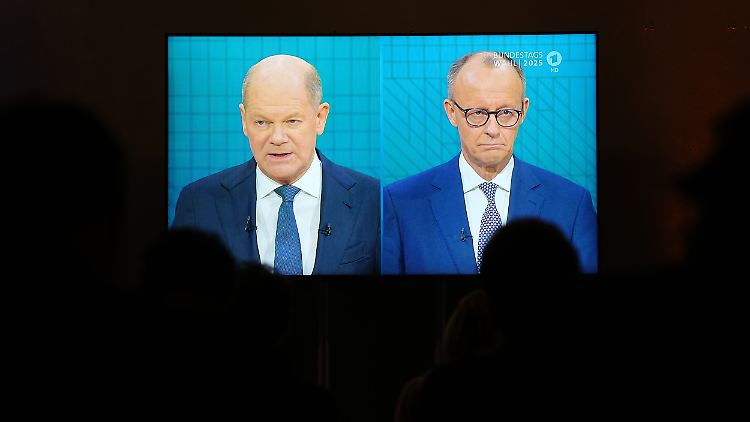 Können Olaf Scholz und Friedrich Merz die gute Quote auch in Stimmen ummünzen? 