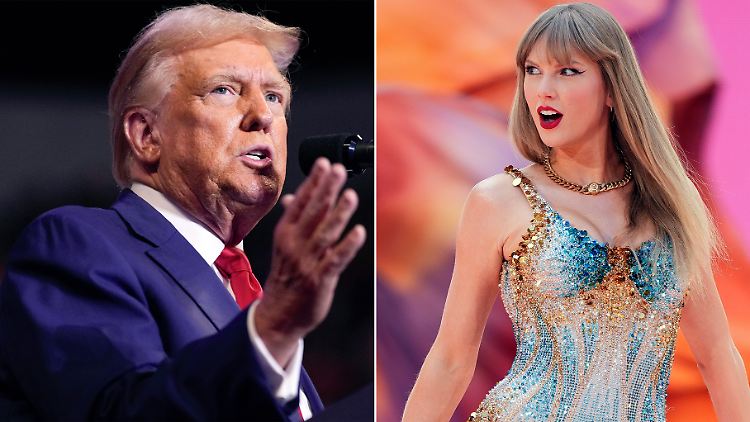 Keine Freunde: Donald Trump und Taylor Swift.