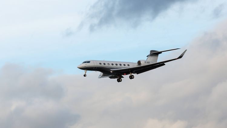 Ein Jet vom Typ G650ER wurde über Onlinedienste getrackt.