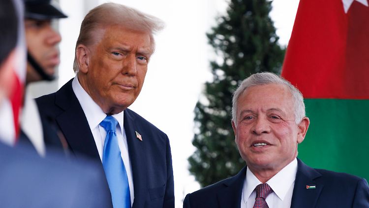 König Abdullah II. ist der erste Staatschef aus Nahost, den Donald Trump seit Amtsantritt empfangen hat.