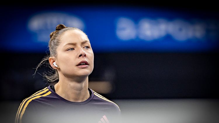 Gina Lückenkemper beim Meeting in Düsseldorf.