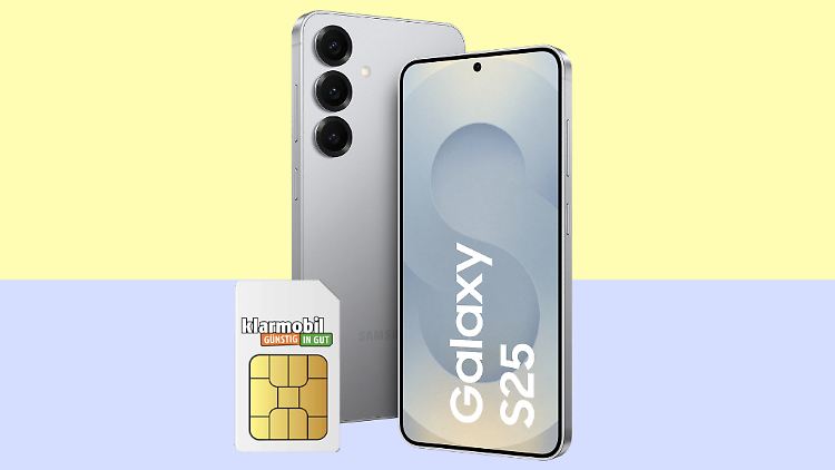 Das Samsung Galaxy S25 gibt es zu Top-Konditionen bei Klarmobil.