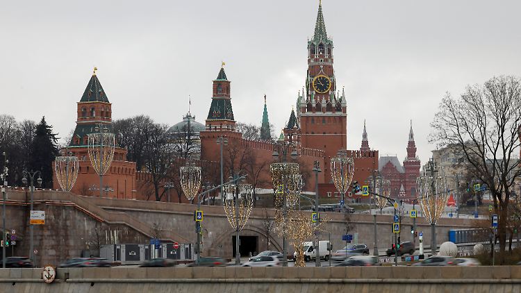 Blick auf Russlands Machtzentrale: der Kreml in der Hauptstadt Moskau.