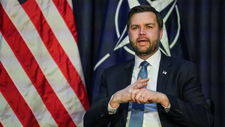 US-Vizepräsident Vance nimmt im Rahmen der Münchner Sicherheitskonferenz an einem bilateralen Treffen mit Nato-Generalsekretär Rutte teil.