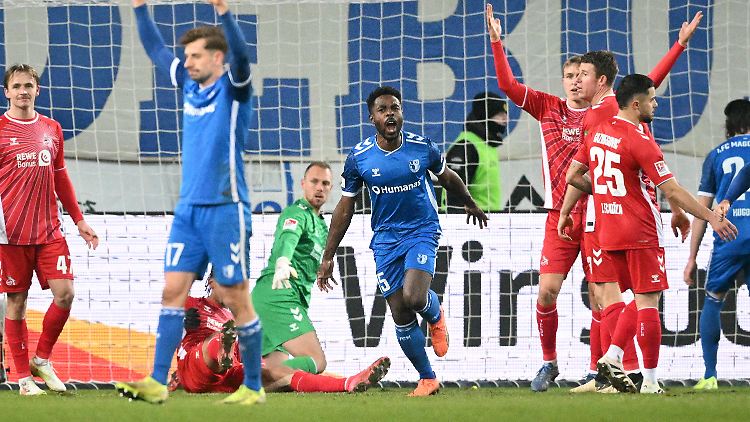 Daniel Heber erzielte das 1:0 für die Magdeburger gegen den 1. FC Köln.