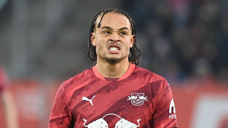 Xavi Simons ist augenscheinlich nicht zufrieden.
