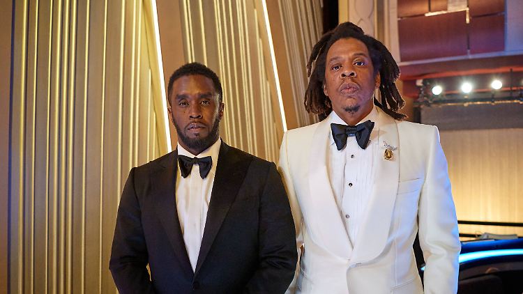 Sean Combs und Jay-Z bei der Oscar-Verleihung 2022.
