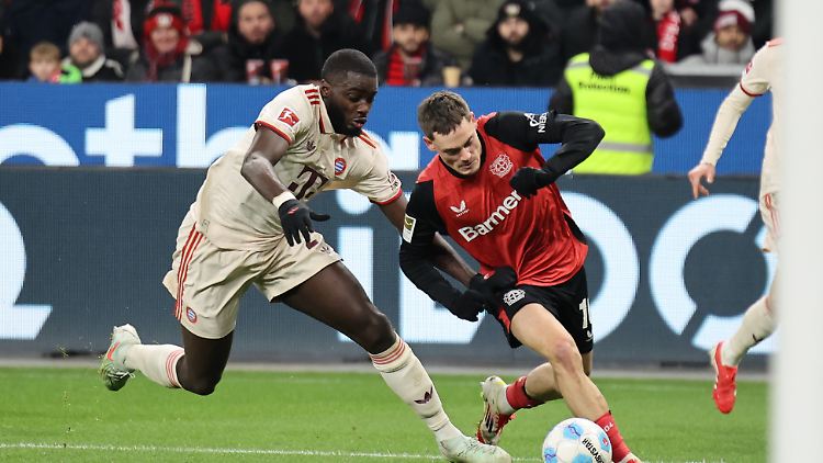 Dayot Upamecano und die Bayern-Defensive hatte Schwerstarbeit zu verrichten.