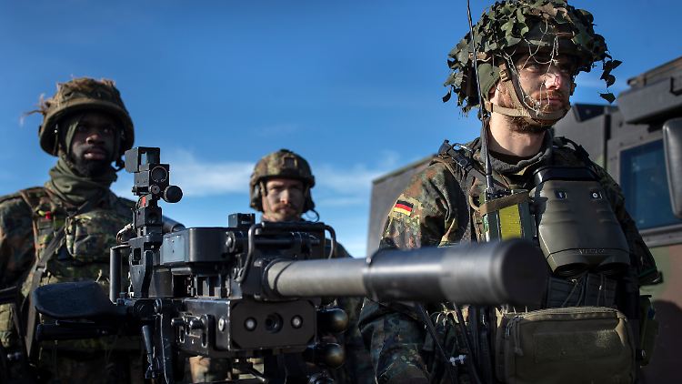 Die 41. Mechanisierte Infanterie-Brigade der Bundeswehr im Herbst 2022 bei einer Übung in Litauen