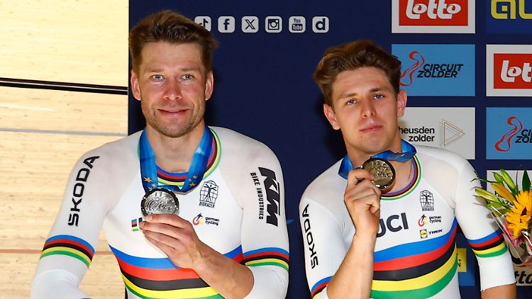 17 Jahre liegen zwischen Kluge (l.) und Teutenberg. Gemeinsam sind sie nun Weltmeister und Vize-Europameister im Madison.