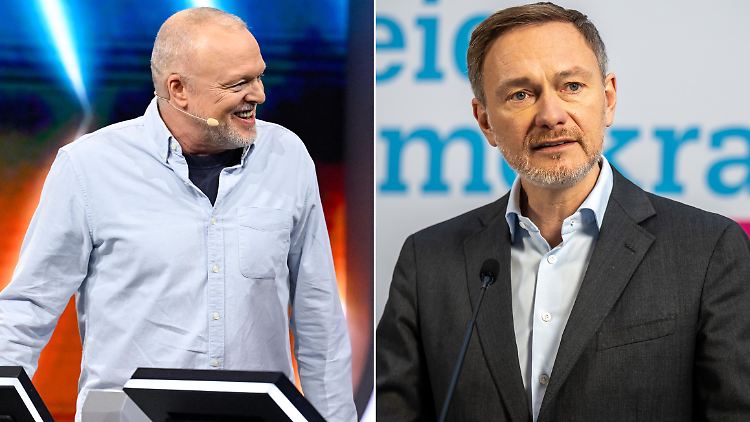 Treffen sich bei "Du gewinnst hier nicht die Million": Stefan Raab (l.) und Christian Lindner.
