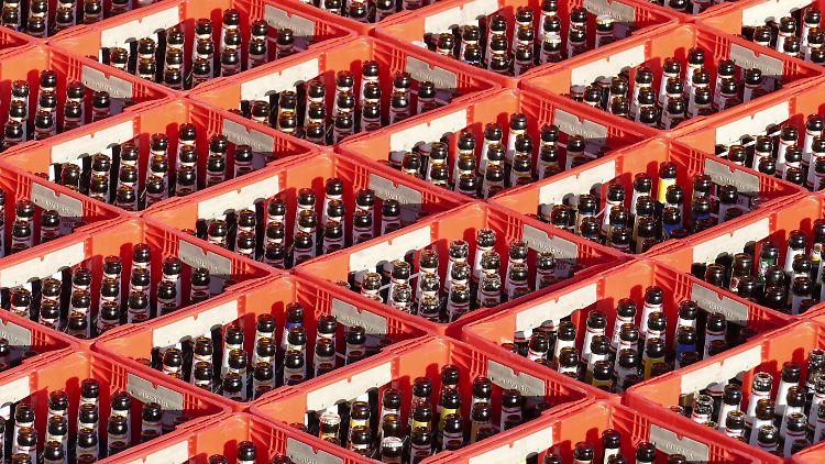 Sind in Österreich, im Vergleich zu Deutschland, ein kleines Vermögen wert: Bierkästen mit leeren Flaschen. 