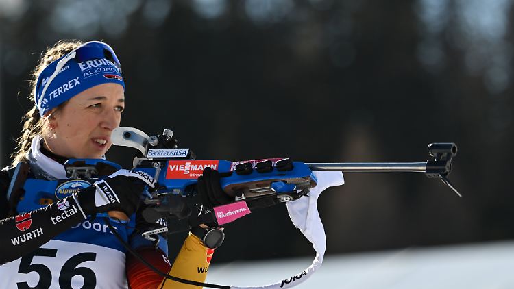 Franziska Preuß  präsentiert sich beim Saisonhöhepunkt in Topform.