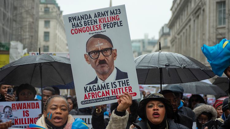 Anfang Februar fand in London ein Protest gegen Ruanda und die Gewalt im Kongo statt.