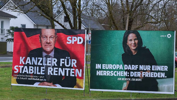 Scholz und Baerbock kandidieren für den gleichen Wahlkreis in Brandenburg. 