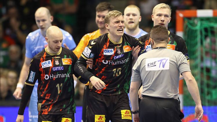 Für Gisli Kristjansson war das Spiel unerfreulich früh schon wieder vorbei.