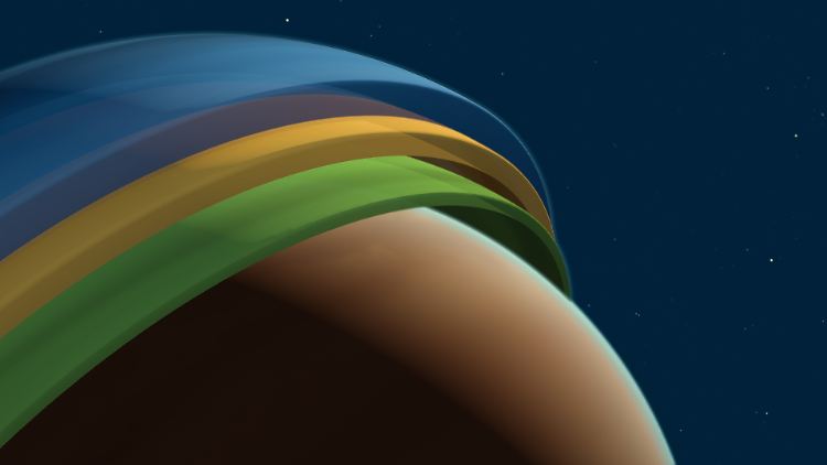 Künstlerische Darstellung von Tylos - ein gasförmiger, riesiger Exoplanet, der etwa 900 Lichtjahre von der Erde entfernt ist.