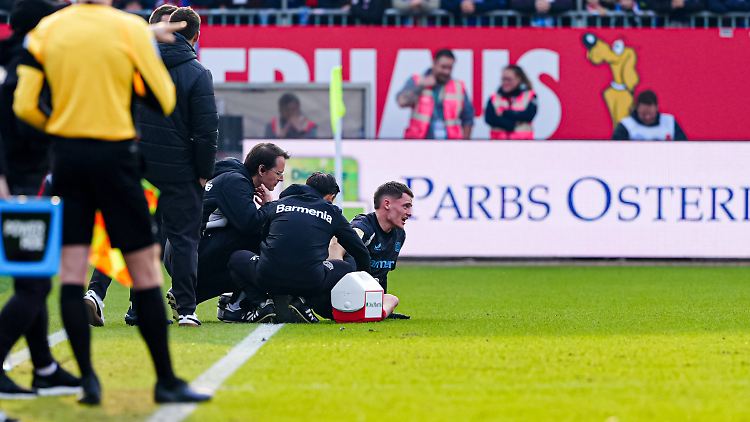 Wirtz hatte beim Foul noch Glück im Unglück.